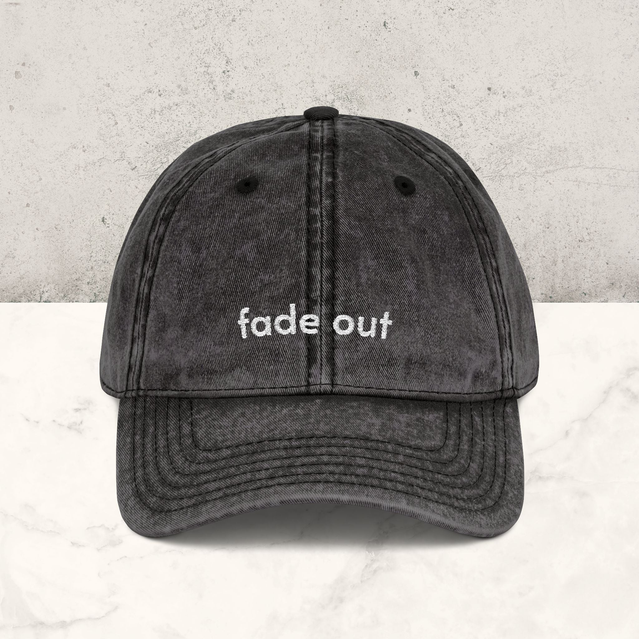 Fade Out | Embroidered Hat