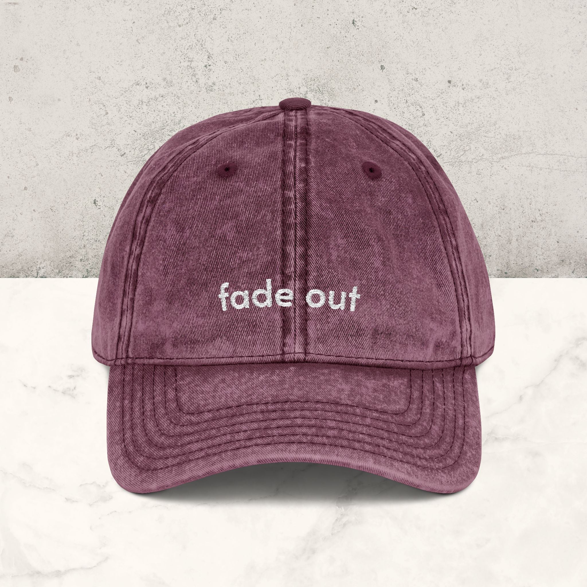 Fade Out | Embroidered Hat