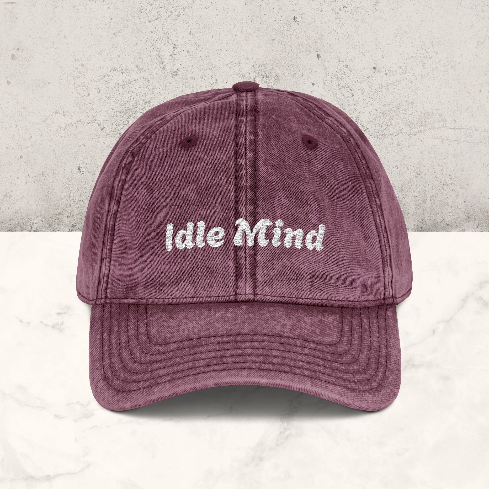 Idle Mind | Embroidered Hat