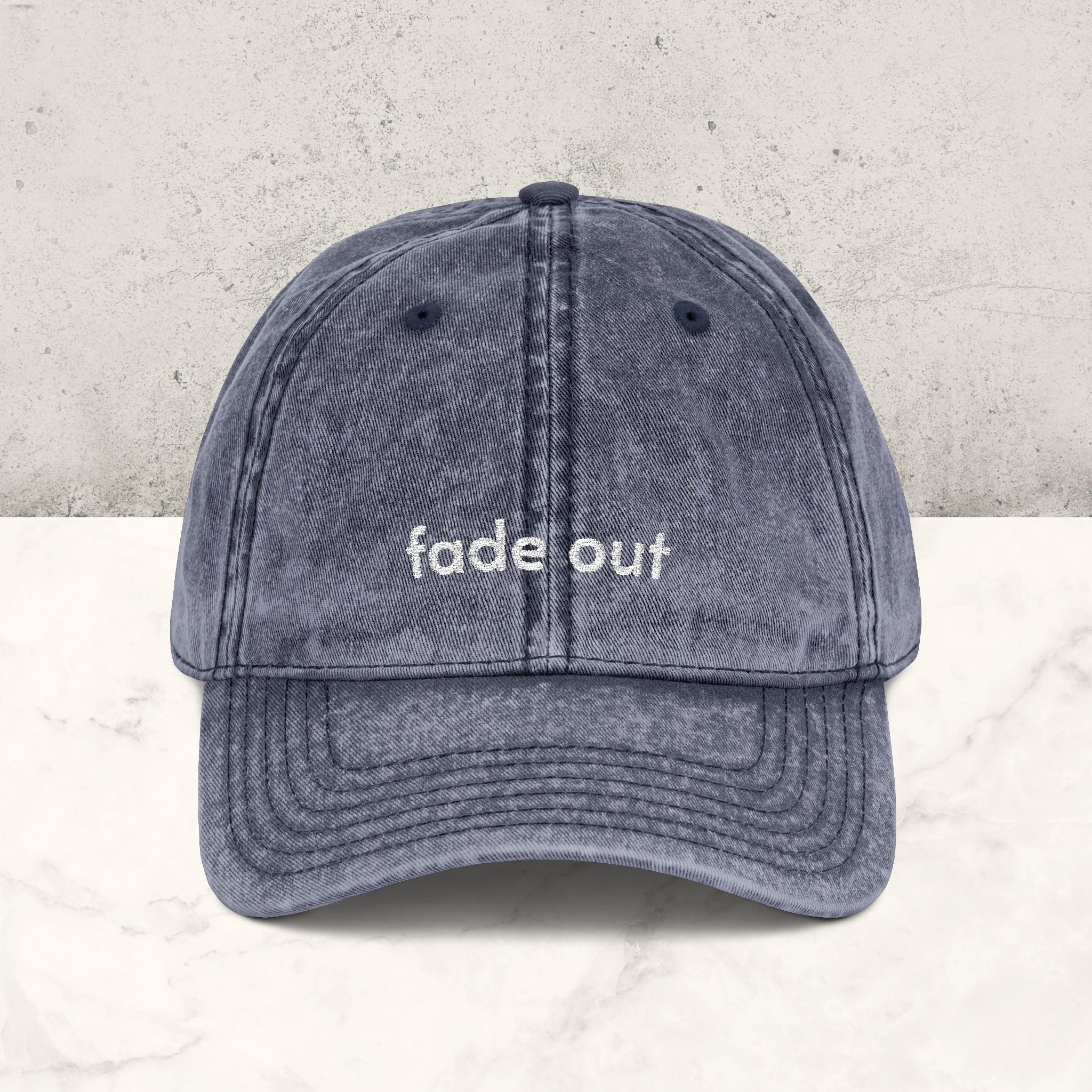 Fade Out | Embroidered Hat