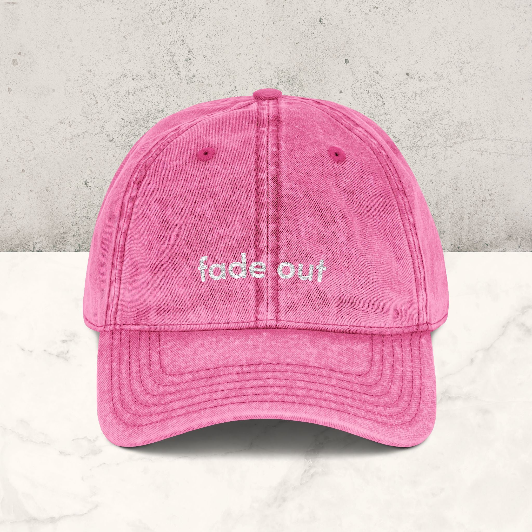 Fade Out | Embroidered Hat