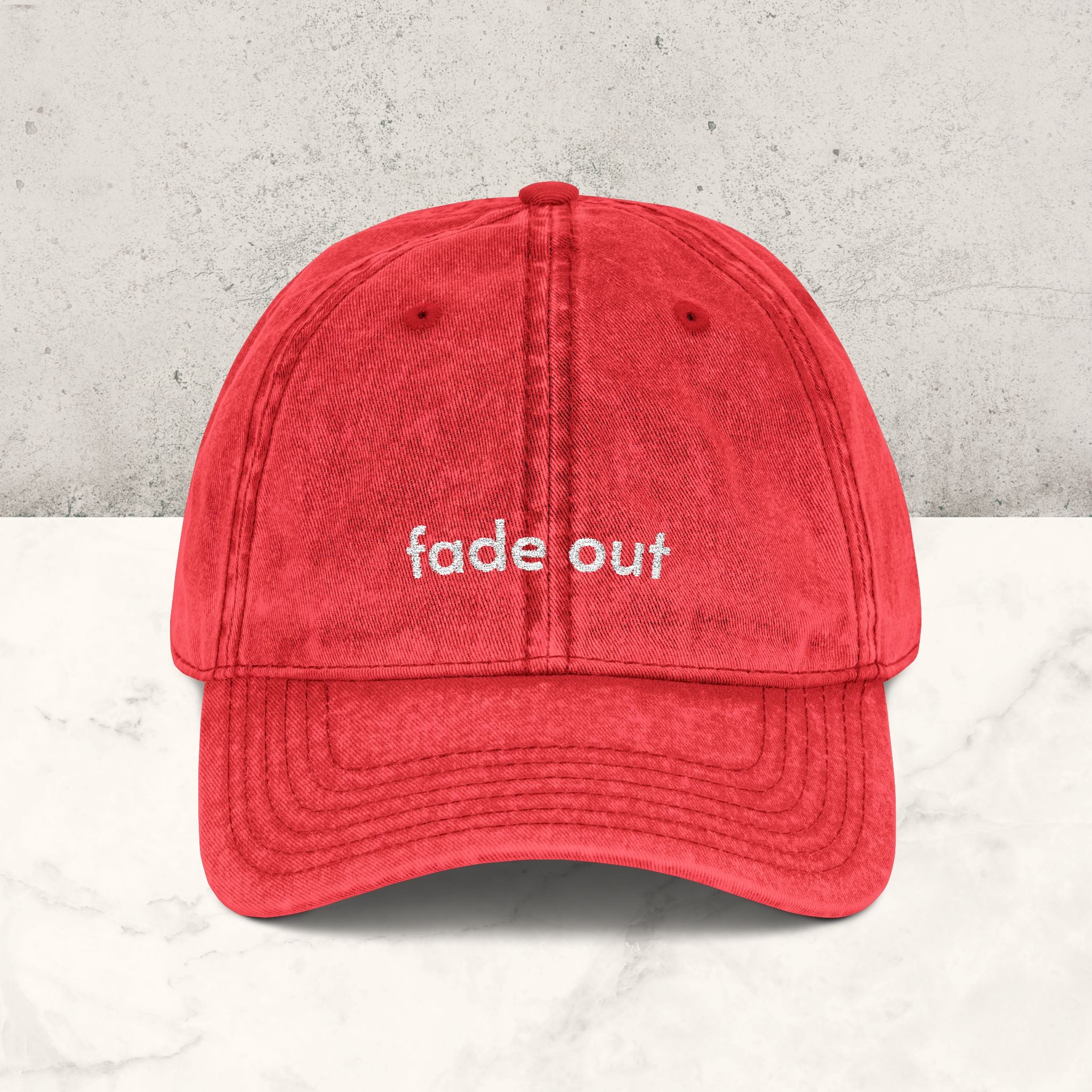 Fade Out | Embroidered Hat